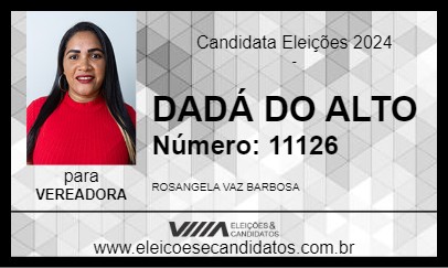 Candidato DADÁ DO ALTO 2024 - BURITI - Eleições