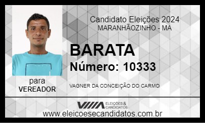 Candidato BARATA 2024 - MARANHÃOZINHO - Eleições