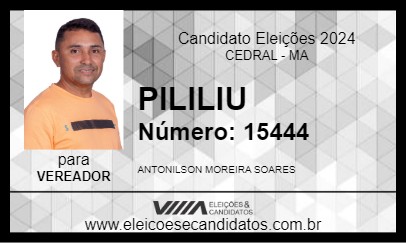 Candidato PILILIU 2024 - CEDRAL - Eleições