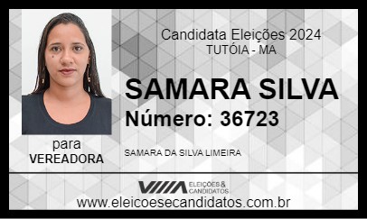 Candidato SAMARA SILVA 2024 - TUTÓIA - Eleições