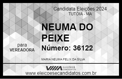 Candidato NEUMA DO PEIXE 2024 - TUTÓIA - Eleições