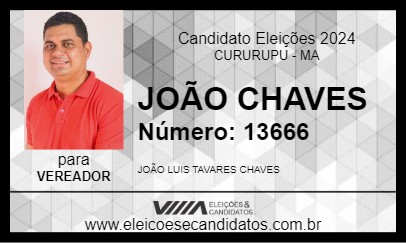 Candidato JOÃO CHAVES 2024 - CURURUPU - Eleições