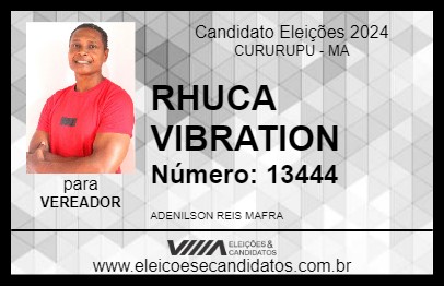 Candidato RHUCA VIBRATION 2024 - CURURUPU - Eleições