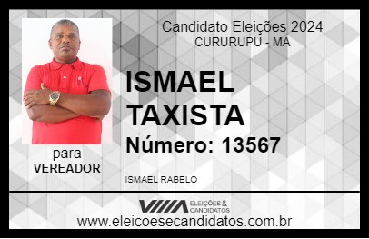 Candidato ISMAEL TAXISTA 2024 - CURURUPU - Eleições