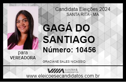 Candidato GAGÁ DO SANTIAGO 2024 - SANTA RITA - Eleições