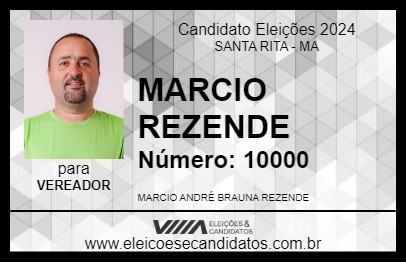 Candidato MARCIO REZENDE 2024 - SANTA RITA - Eleições