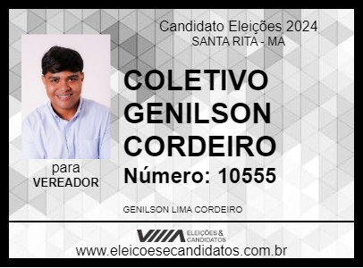 Candidato COLETIVO GENILSON CORDEIRO 2024 - SANTA RITA - Eleições