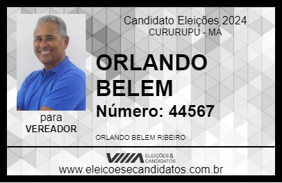 Candidato ORLANDO BELEM 2024 - CURURUPU - Eleições