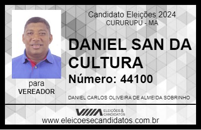 Candidato DANIEL SAN DA CULTURA 2024 - CURURUPU - Eleições