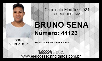 Candidato BRUNO SENA 2024 - CURURUPU - Eleições