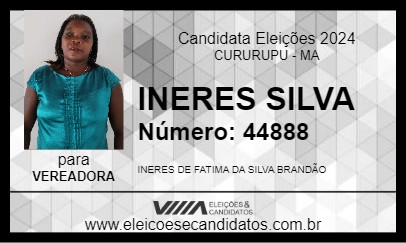 Candidato INERES SILVA 2024 - CURURUPU - Eleições