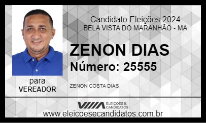 Candidato ZENON DIAS 2024 - BELA VISTA DO MARANHÃO - Eleições