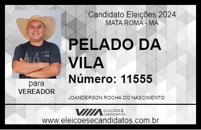 Candidato PELADO DA VILA 2024 - MATA ROMA - Eleições