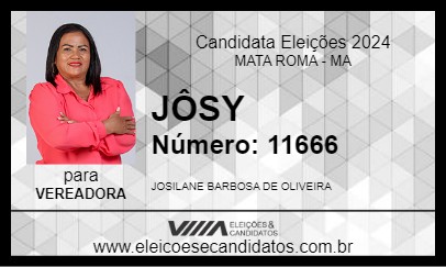 Candidato JÔSY 2024 - MATA ROMA - Eleições