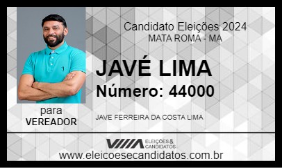 Candidato JAVÉ LIMA 2024 - MATA ROMA - Eleições