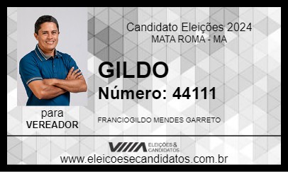 Candidato GILDO 2024 - MATA ROMA - Eleições