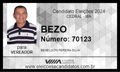 Candidato BEZO 2024 - CEDRAL - Eleições