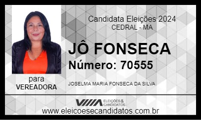 Candidato JÔ FONSECA 2024 - CEDRAL - Eleições