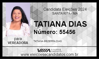 Candidato TATIANA DIAS 2024 - SANTA RITA - Eleições