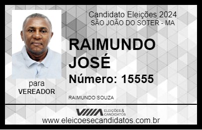 Candidato RAIMUNDO JOSÉ 2024 - SÃO JOÃO DO SOTER - Eleições