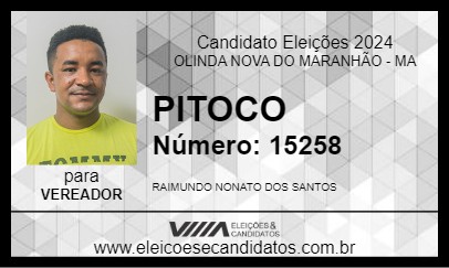 Candidato PITOCO 2024 - OLINDA NOVA DO MARANHÃO - Eleições