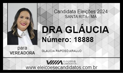 Candidato DRA GLÁUCIA 2024 - SANTA RITA - Eleições