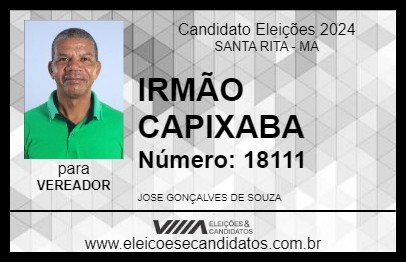 Candidato IRMÃO CAPIXABA 2024 - SANTA RITA - Eleições