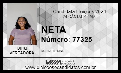 Candidato NETA 2024 - ALCÂNTARA - Eleições