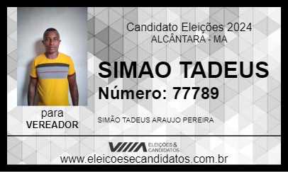 Candidato SIMAO TADEUS 2024 - ALCÂNTARA - Eleições