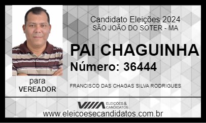 Candidato PAI CHAGUINHA 2024 - SÃO JOÃO DO SOTER - Eleições