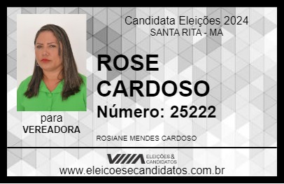 Candidato ROSE CARDOSO 2024 - SANTA RITA - Eleições