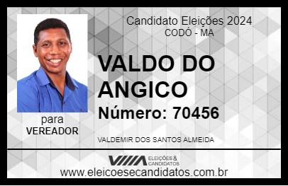 Candidato VALDO DO ANGICO 2024 - CODÓ - Eleições