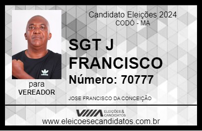 Candidato SGT J FRANCISCO 2024 - CODÓ - Eleições