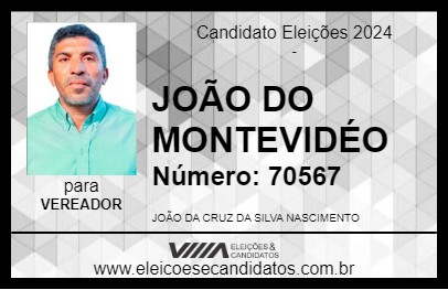 Candidato JOÃO DO MONTEVIDÉO 2024 - CODÓ - Eleições