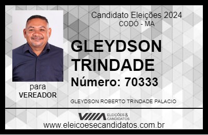 Candidato GLEYDSON TRINDADE 2024 - CODÓ - Eleições