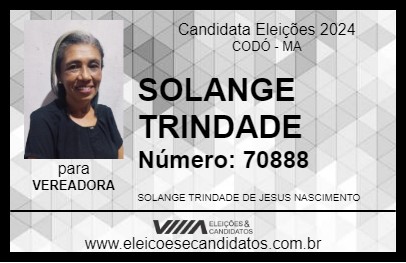 Candidato SOLANGE TRINDADE 2024 - CODÓ - Eleições