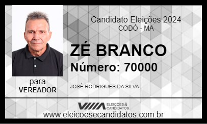 Candidato ZÉ BRANCO 2024 - CODÓ - Eleições