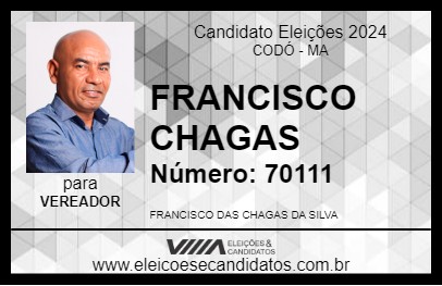 Candidato FRANCISCO CHAGAS 2024 - CODÓ - Eleições