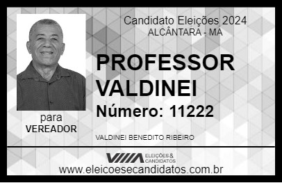 Candidato PROFESSOR VALDINEI 2024 - ALCÂNTARA - Eleições