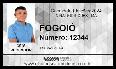 Candidato FOGOIÓ 2024 - NINA RODRIGUES - Eleições