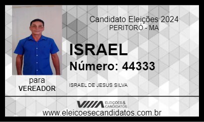 Candidato ISRAEL 2024 - PERITORÓ - Eleições