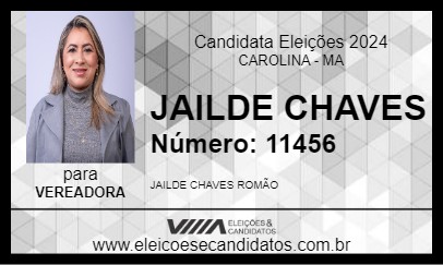 Candidato JAILDE CHAVES 2024 - CAROLINA - Eleições