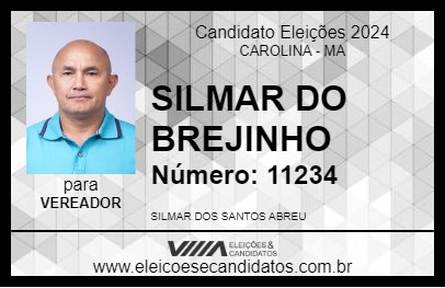 Candidato SILMAR DO BREJINHO 2024 - CAROLINA - Eleições