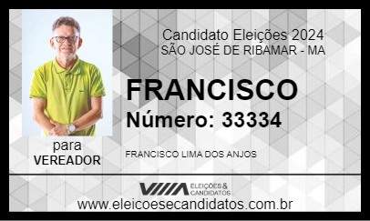 Candidato FRANCISCO 2024 - SÃO JOSÉ DE RIBAMAR - Eleições