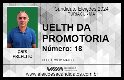 Candidato UELTH ROLIM 2024 - TURIAÇU - Eleições