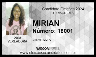 Candidato MIRIAN 2024 - TURIAÇU - Eleições