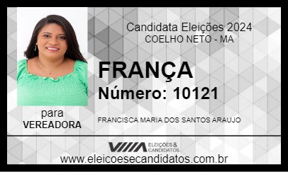 Candidato FRANÇA 2024 - COELHO NETO - Eleições