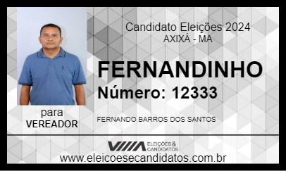 Candidato FERNANDINHO 2024 - AXIXÁ - Eleições