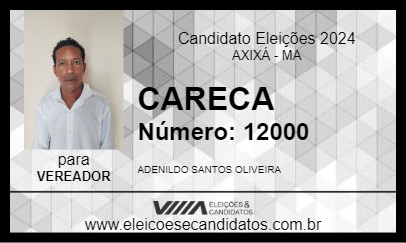 Candidato CARECA 2024 - AXIXÁ - Eleições