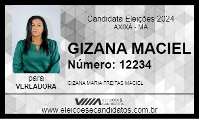 Candidato GIZANA MACIEL 2024 - AXIXÁ - Eleições